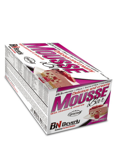 Barras de Proteína de Mousse de Morango Whey Bar 24Unid./cx